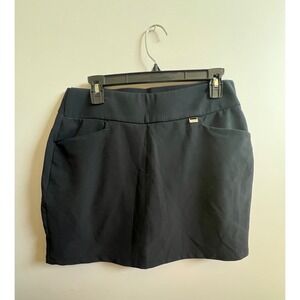 Greg Norman Womens Black Golf Skort Skirt With Built-In Shorts Size M